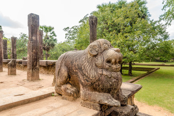 Wall Mural - View at the ruins of Royal Court in Polonnaruwa - Sri Lanka