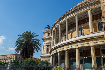 Palermo / Italy10.20.2015.Politeama Garibaldi Theater in Palermo