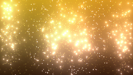Wall Mural - illumination neon space star particle flash light 3D illustration abstract background