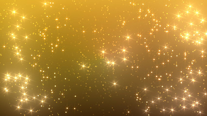 Wall Mural - illumination neon space star particle flash light 3D illustration abstract background