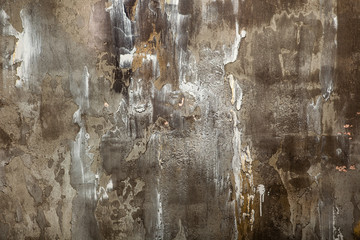 Texture of old gray concrete wall for background