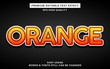 © ilhamnfs - orange editable text effect