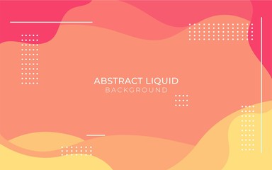 Wall Mural - orange abstract liquid shape vector background