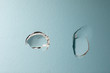 © Ursula Page - turquoise blue wall in a home with two holes in the sheetrock from a wall being punched by hand