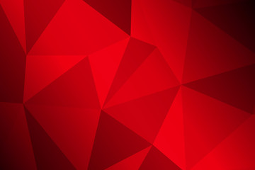 Wall Mural - Dark Red Low poly crystal background. Polygon design pattern. Vector eps 10.