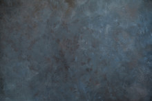 Dark Artistic Canvas Backdrop. Abstract Grunge Background With Dark Grey And Brown Stains.