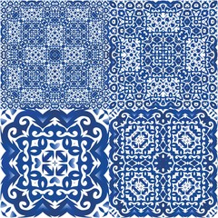  Antique azulejo tiles patchworks.