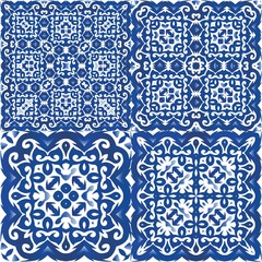  Portuguese vintage azulejo tiles.