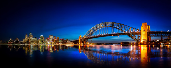 Wall Mural - Panorama of Sydney with Harbor Bridge