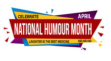 National Humor Month Banner Design