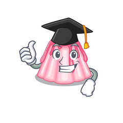 Canvas Print - happy and proud of strawberry jelly wearing a black Graduation hat