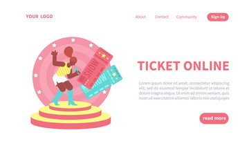 Poster - Tickets Online Landing Page