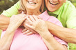 © mitarart - Portrait of happy senior couple in love
