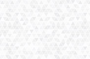 Abstract retro pattern of triangle shapes. White triangular mosaic backdrop. Geometric hipster background vector illustration.