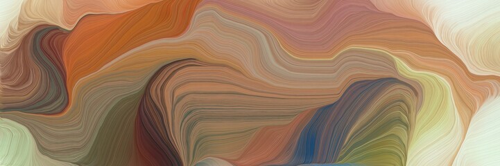 Aufkleber - beautiful futuristic banner with pastel brown, pastel gray and dark slate gray color. curvy background illustration