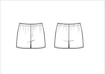 Wall Mural - man underwear pants vector sketch