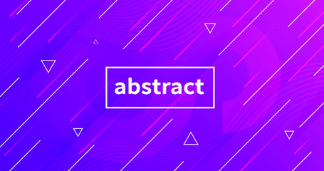 Poster - Abstract dynamic trendy background. Cool gradient backdrop vector design.