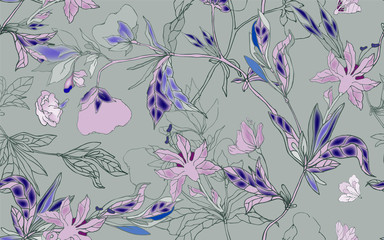 Wall Mural - patternflowers