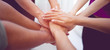 © FOTO SALE - Teamwork hands Unite with power Is a good team of successful people Team work concept