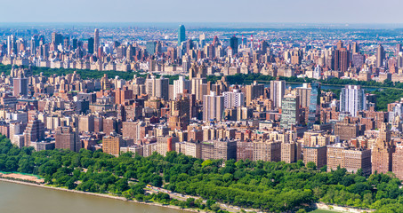 Wall Mural - Aerial view of Central Park and New York City, NYC- USA