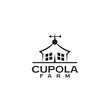 Cupola farm logo design icon vector template