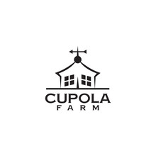 Cupola Farm Logo Design Icon Vector Template