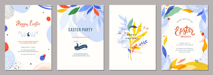 Wall Mural - trendy abstract easter templates. good for poster, card, invitation, flyer, cover, banner, placard, 