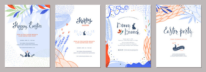 Wall Mural - trendy abstract easter templates. good for poster, card, invitation, flyer, cover, banner, placard, 