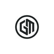 Letter GM, MG logo Vector icon template