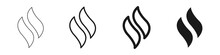 Set Of Fire Icons. Logos Flame. Vector Illustration