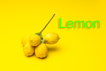 Wall Mural - Lemons, rich in vitamin C