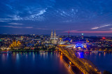 Fototapeta  - Beautiful Cologne Cathedral seen from Koln Tower, Cologne Germany