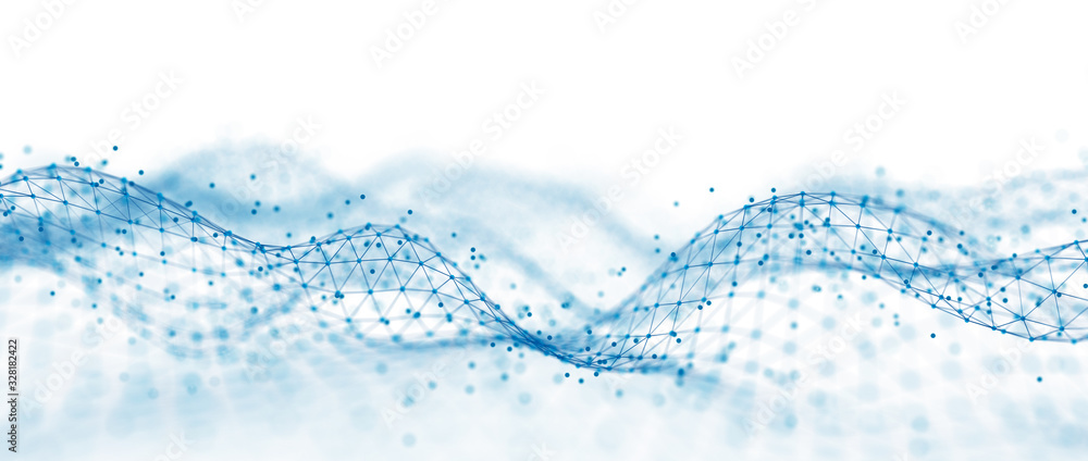 Abstract digital background. Network connection structure. Big data ...