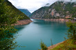 Piva Lake(Pivsko Jesero) in Montenegro..