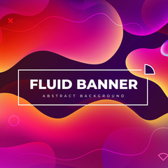Wall Mural - Liquid color background design. Fluid gradient shapes composition. Futuristic design posters. Eps10 vector.