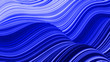 Beautiful abstract background of waves on surface, gradients of blue color, extruded lines as striped fabric surface with folds or waves on liquid. Blue white 9