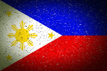 flag of philippines in retro backgroun