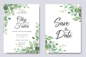 beautiful wedding invitation design template