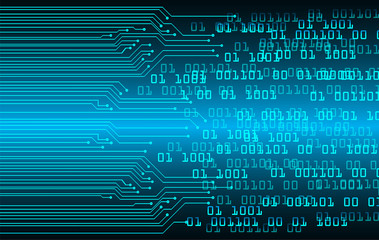 blue cyber circuit future technology concept background