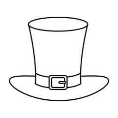 Poster - top hat leprechaun isolated icon