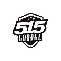 Wall Mural - 515 Car Garage Badge Logo design