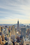 Fototapeta  - Skyscrapers of Manhattan. Panoramic view from famous skyscraper Top of the Rock. New York, USA