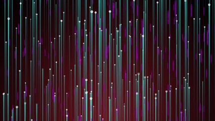 3d rendering cyberspace background. Lines and splines with numbers. Computer generated many of rays with digital symbols. Information technology concept