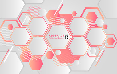 Wall Mural - abstract background with hexagons. futuristic background concept. Vector EPS 10