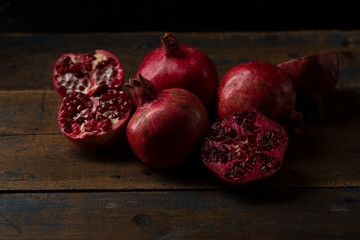 Wall Mural - Close up of ripe pomegranates