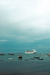 cruise ship in the sea