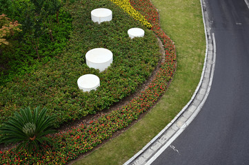 Nursery of urban road green belt