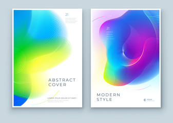 Wall Mural - liquid abstract cover background design. fluid dynamic graphic element for modern brochure, banner, 