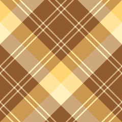 Seamless pattern in marvelous creative brown and yellow colors for plaid, fabric, textile, clothes, tablecloth and other things. Vector image. 2