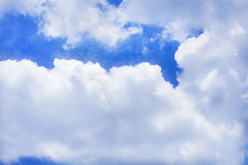 blue sky with white clouds